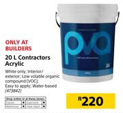 Contractors Acrylic-20Ltr