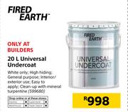 Fired Earth Universal Undercoat-20Ltr