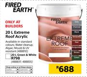 Fired Earth Extreme Roof Acrylic-20Ltr
