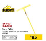 Builders Steel Rake