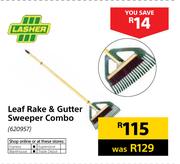 Lasher Leaf Rake & Gutter Sweeper Combo
