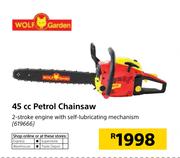 Wolf garden 45cc Petrol Chainsaw