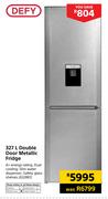 Defy 327Ltr Double Door Metallic Fridge