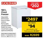 Goldair 160Ltr Chest Freezer