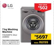 LG 7kg Silver Washing Machine F12U2QNNP7S