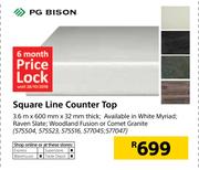 PG Bison Square Line Counter Top