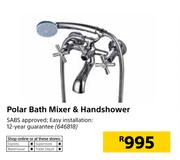 Polar Bath Mixer & Handshower