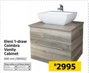 Eleni 1-Draw Coimbra Vanity Cabinet 600mm