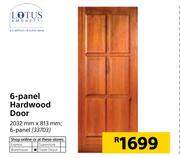 Lotus 6-Panel Hardwood Door 2032mm x 813mm