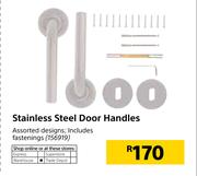 Stainless Steel Door Handles-Each