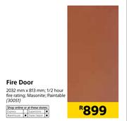 Fire Door 2032mm x 813mm
