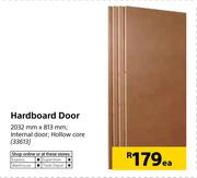 Hardboard Door 2032mm x 813mm-Each