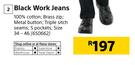 Beck Black Work Jeans