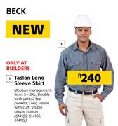 Beck Taslon Long Sleeve Shirt
