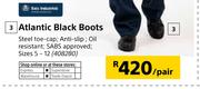 Beck Atlantic Black Boots-Per Pair