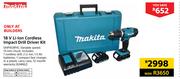 Makita 18V Li-Ion Cordless Impact Drill Driver Kit