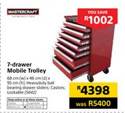 Mastercraft 7-Drawer Mobile Trolley