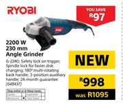 Ryobi 2200W 230mm Angle Grinder