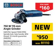 Bosch 750W 115mm Angle Grinder
