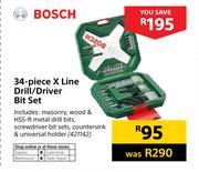 Bosch 34-Piece X Line Drill/Driver Bit Set