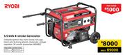 Ryobi 5.5kVA 4-Stroke Generator