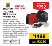 Disston 140Amp DC Inverter Welder Kit