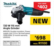Makita 720W 115mm Angle Grinder