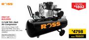 Ross 2.2kW 150Ltr Belt Air Compressor