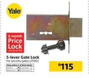 Yale 5-Lever Gate Lock