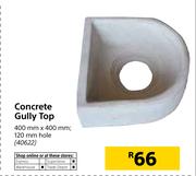 Concrete Gully Top (400mm x 400mm, 120mm Hole)