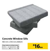 Concrete Window Sills (180mm x 510mm)-Each