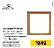 Swartland Wooden Window WB22 (1187mm x 1128mm)