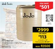 Jojo 2500Ltr Vertical Water Tank