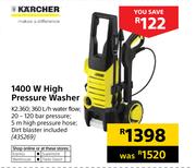 Karcher 1400W High Pressure Washer