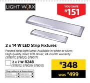 Light Worx 2x14 W LED Strip Fixtures