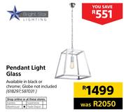 Bright Star Lighting Pendant Light Glass