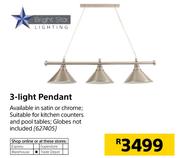 Bright Star Lighting 3 Light Pendant