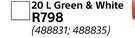Fired Earth 20Ltr Green & White Roof Acrylic