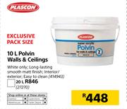 Plascon 10Ltr Polvin Walls & Ceilings