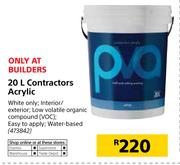20Ltr Contractors Acrylic