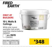 Fired Earth 20Ltr Walls & Ceilings