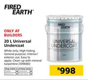 Fired Earth 20Ltr Universal Undercoat