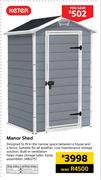 Keter Manor Shed