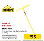 Builders 16 Tooth Steel Rake