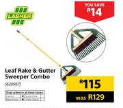 Lasher Leaf Rake & Gutter Sweeper Combo