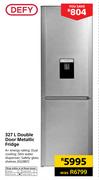 Defy 327Ltr Double Door Metallic Fridge