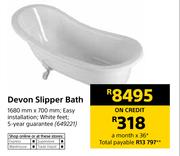 Devon Slipper Bath-1680mm x 700mm