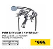 Polar Bath Mixer & Handshower