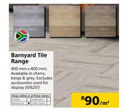 Barnyard Tile Range-Per Sqm