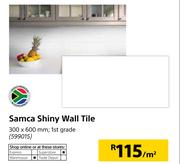 Samca Shiny Wall Tile 300 x 600mm-Per Sqm 